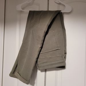 SO Olive Green High Waist Skinny Jeans